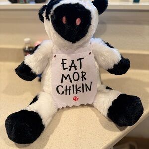 Chick-fil-A Black and White Stuffed Cow Toy